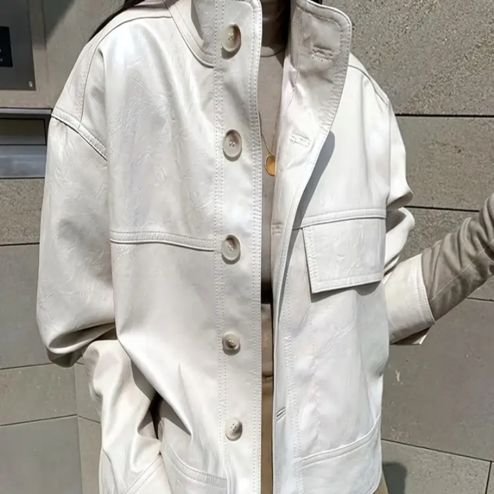 Women's Cream Jacket - Picture 4 of 9